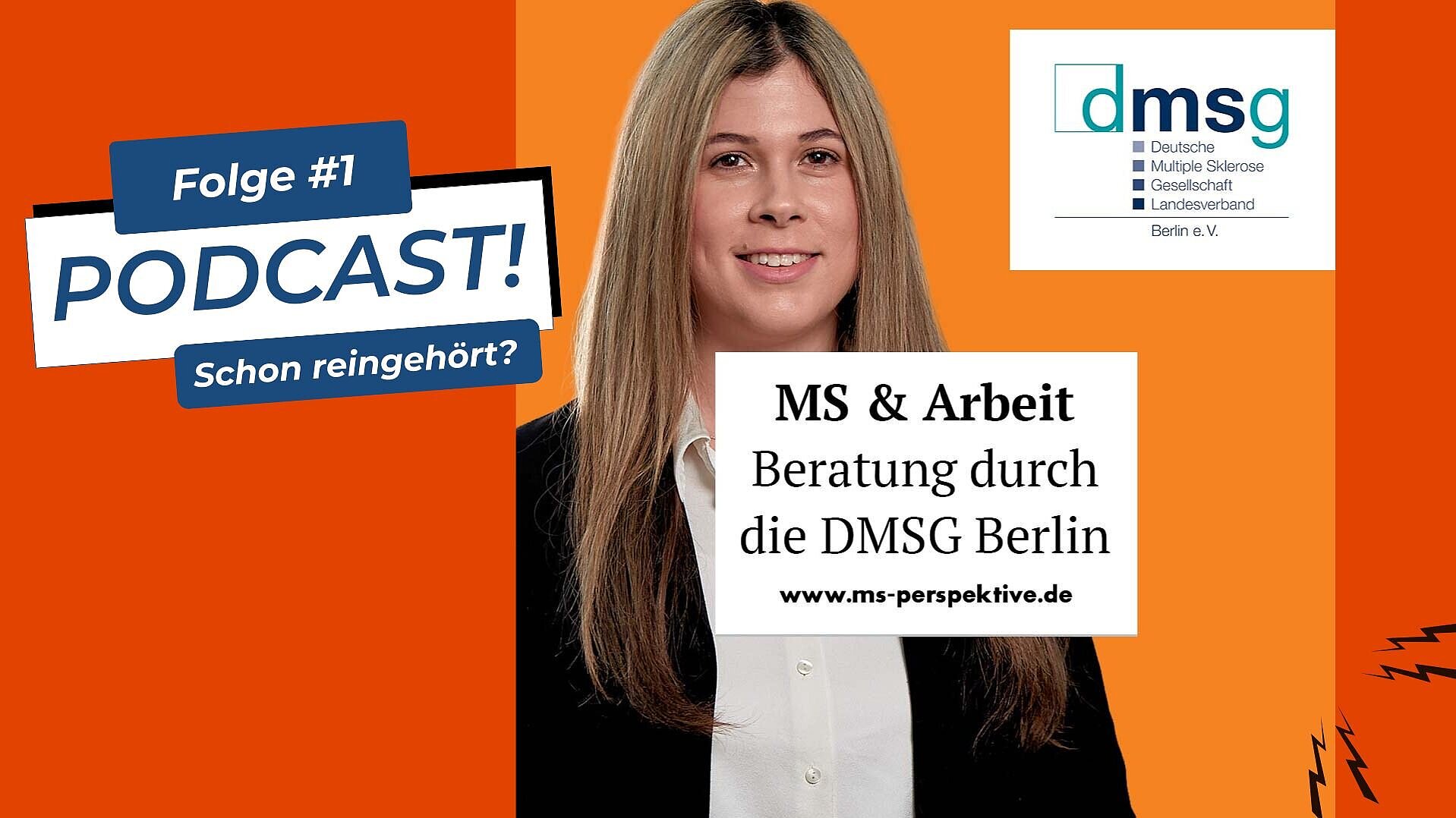 Eine Frau im Jackett. 