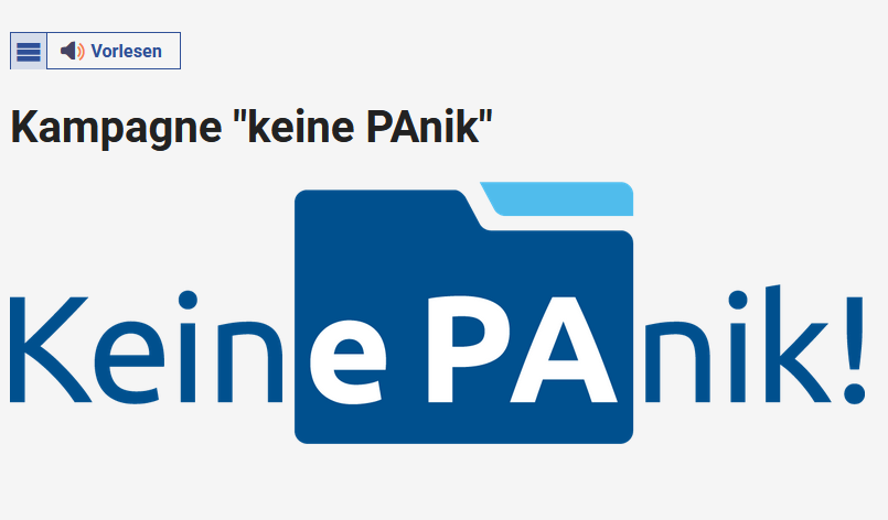 Kampagne „Keine PAnik“