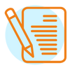Das Icon zeigt einen Zettel und einen Stift