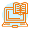 Das Icon zeigt einen Computer und ein Magazin
